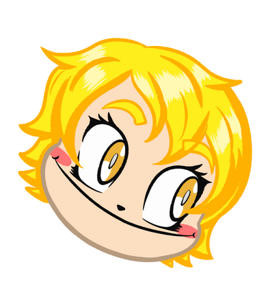 Headshot of character with colored line art and basic cell shade, perfect to use as emoji. 25$